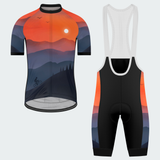 Men's Personalized Watercolor Sunset Cycling Jersey & Kit