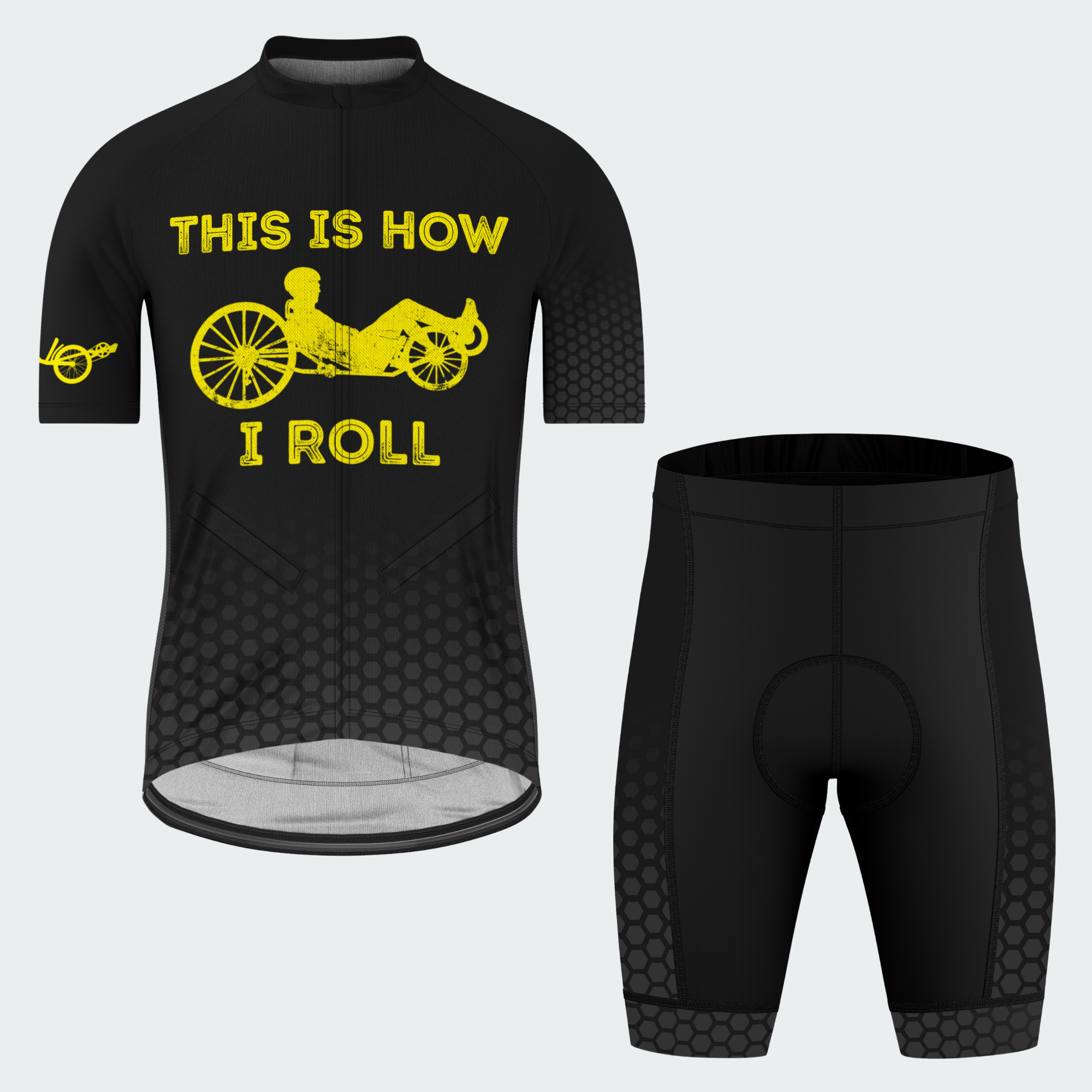Men’s Personalized This Is How I Roll Recumbent Trike Cycling Jersey & Kit