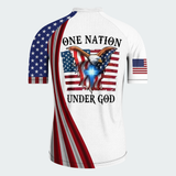 Men’s Personalized One Nation Under God Recumbent Trike Cycling Jersey & Kit