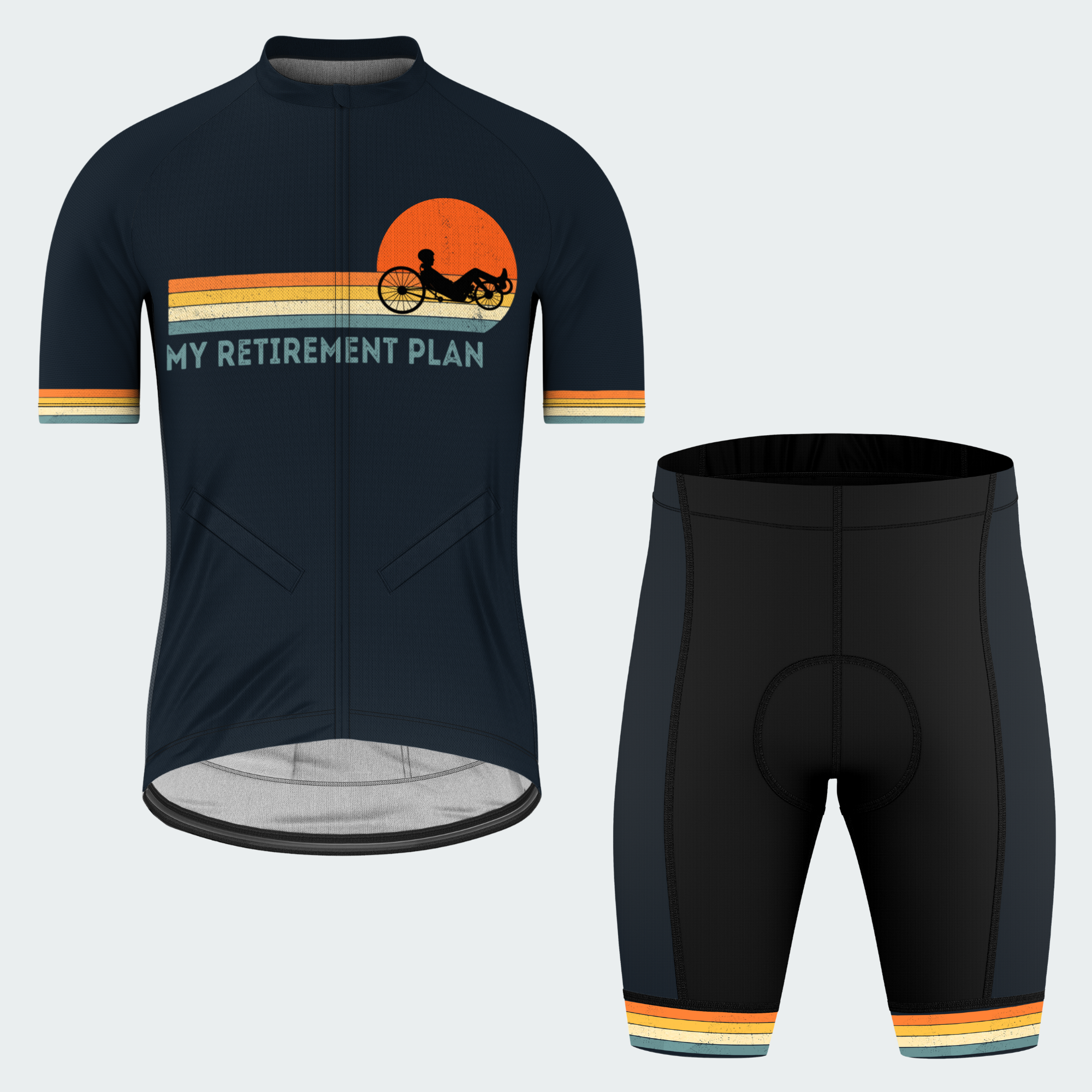 Men’s Personalized My Retirement Plan Recumbent Trike Cycling Jersey & Kit