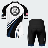 Men’s Personalized U.S. Navy Proudly Served Recumbent Trike Cycling Jersey & Kit