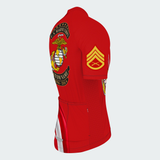 Men’s Personalized U.S. Marine Corps Veteran Recumbent Trike Cycling Jersey & Kit