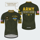 Men’s Personalized U.S. Army Infantry 11B Regular Fit Cycling Jersey & Kit
