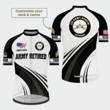 Men’s Personalized U.S. Army Retired Armor Veteran Cycling Jersey