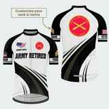 Men’s Personalized U.S. Army Retired Field Artillery Veteran Cycling Jersey