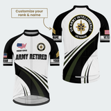 Men’s Personalized U.S. Army Retired Military Intelligence Veteran Cycling Jersey