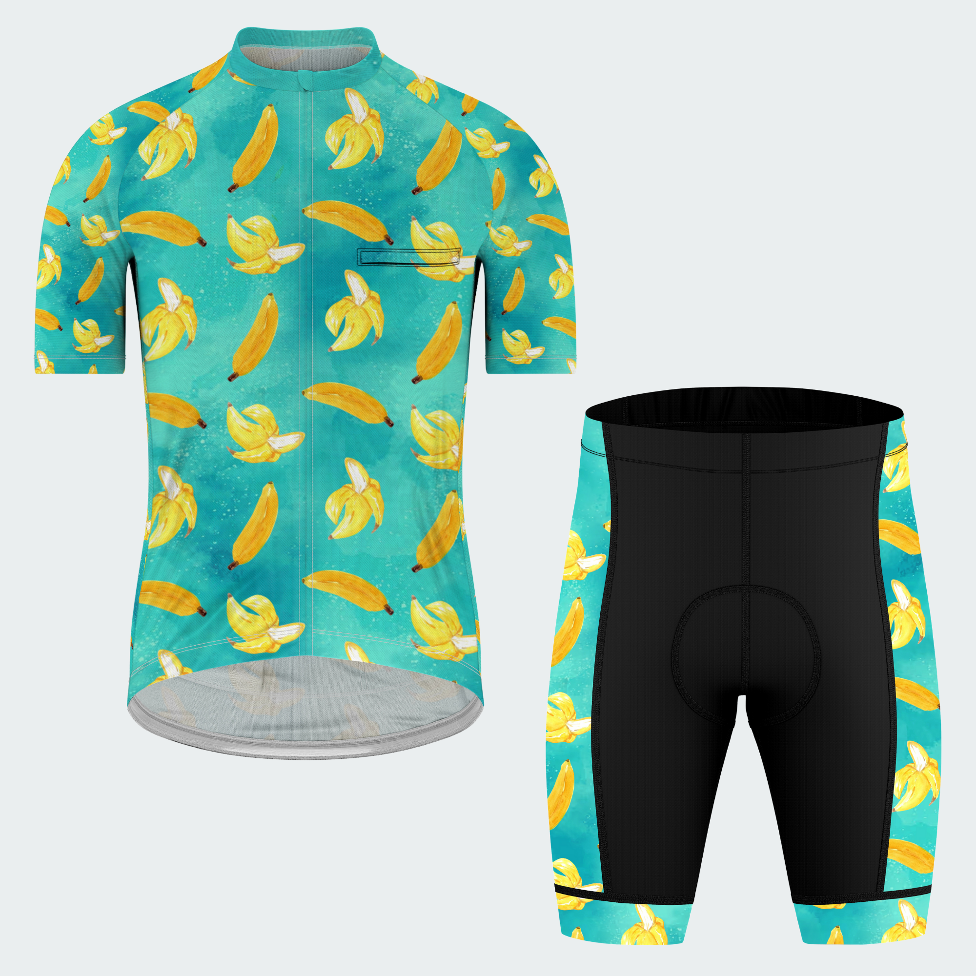 Men's Watercolor Banana Regular Fit Cycling Kit