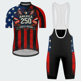 Men’s USA 250 Freedom Eagle Fireworks Regular Fit Cycling Kit