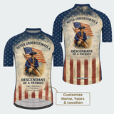 Men’s Descendant of a Patriot Heritage Regular Fit Cycling Jersey & Kit