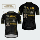 Men’s Personalized U.S. Army Retired Combat Boots Cycling Jersey & Kit