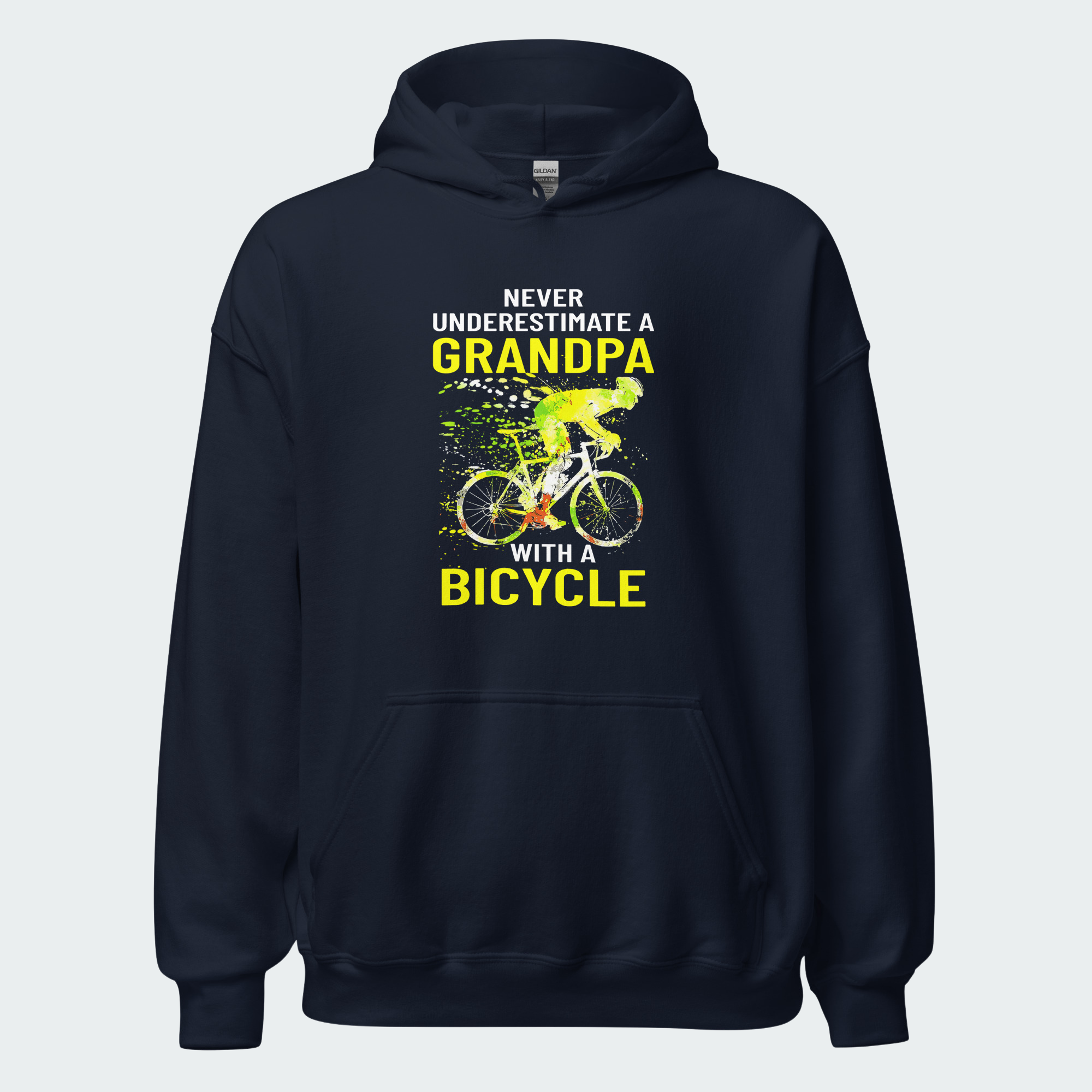 Men's Never Underestimate A Grandpa With A Bicycle Tops