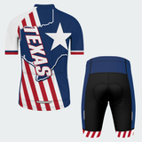 Men’s Texas Freedom Stripes Regular Fit Cycling Kit