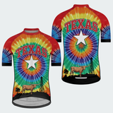 Men's Tie Dye Texas State Regular Fit Cycling Kit