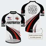 Men’s Personalized U.S. Firefighter Pride Cycling Jersey & Kit