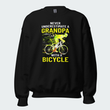 Men's Never Underestimate A Grandpa With A Bicycle Tops