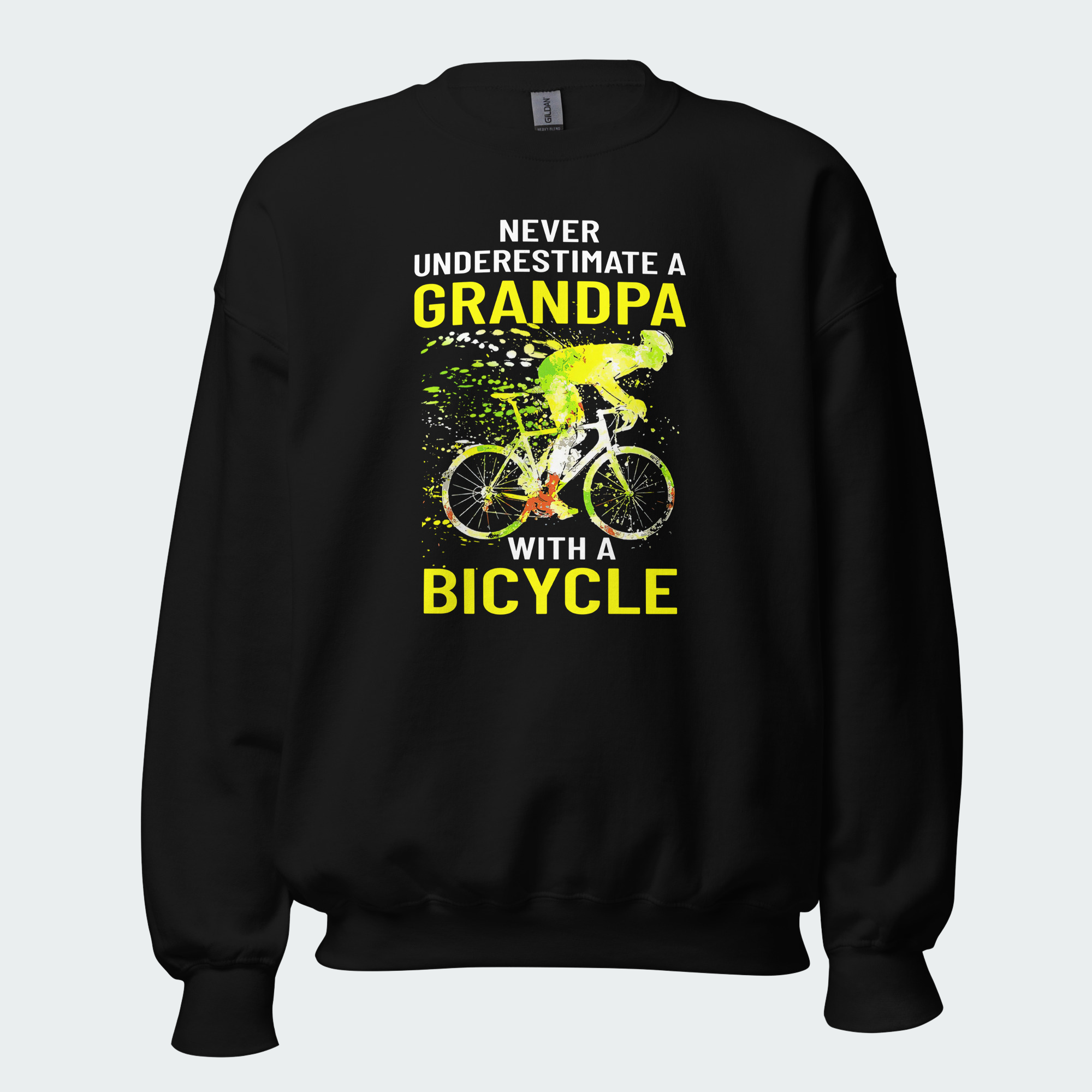 Men's Never Underestimate A Grandpa With A Bicycle Tops