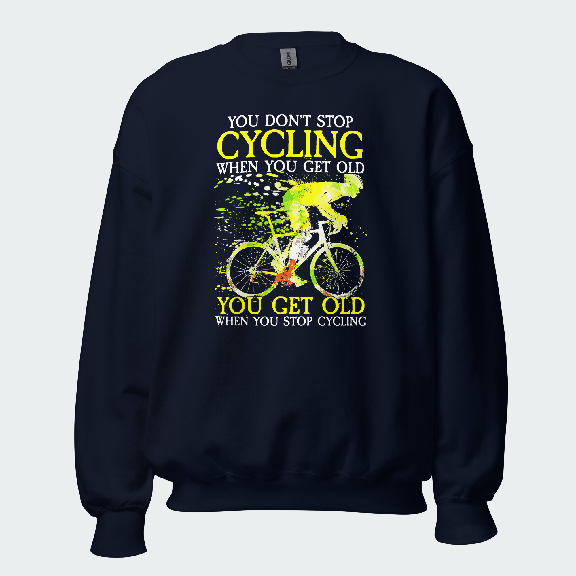 Men's You Get Old When You Stop Cycling Tops