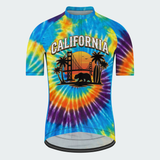 Men's Tie Dye California State Regular Fit Cycling Kit