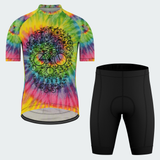 Men's Tie Dye Skull Regular Fit Cycling Kit