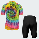 Men's Tie Dye Skull Regular Fit Cycling Kit