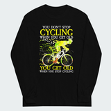 Men's You Get Old When You Stop Cycling Tops
