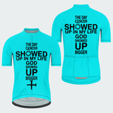 Men’s God Showed Up Bigger Christian Cycling Jersey