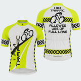 Men’s I Am Traffic High Visibility Regular Fit Cycling Jersey