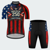 Men’s USA 250 Freedom Eagle Fireworks Regular Fit Cycling Kit