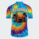 Men's Tie Dye California State Regular Fit Cycling Kit