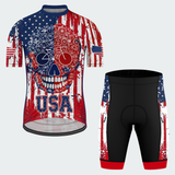 Men’s USA Bike Skull Identity Regular Fit Cycling Kit