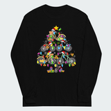Men's Christmas Bicycle Tree Cycling Tops
