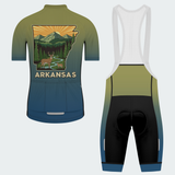 Men's Arkansas State Outline Regular Fit Cycling Kit