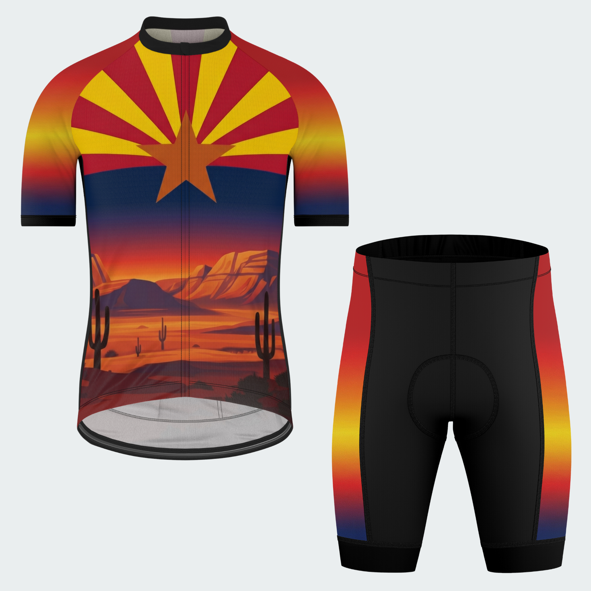 Men's Sunset Arizona State Regular Fit Cycling Kit