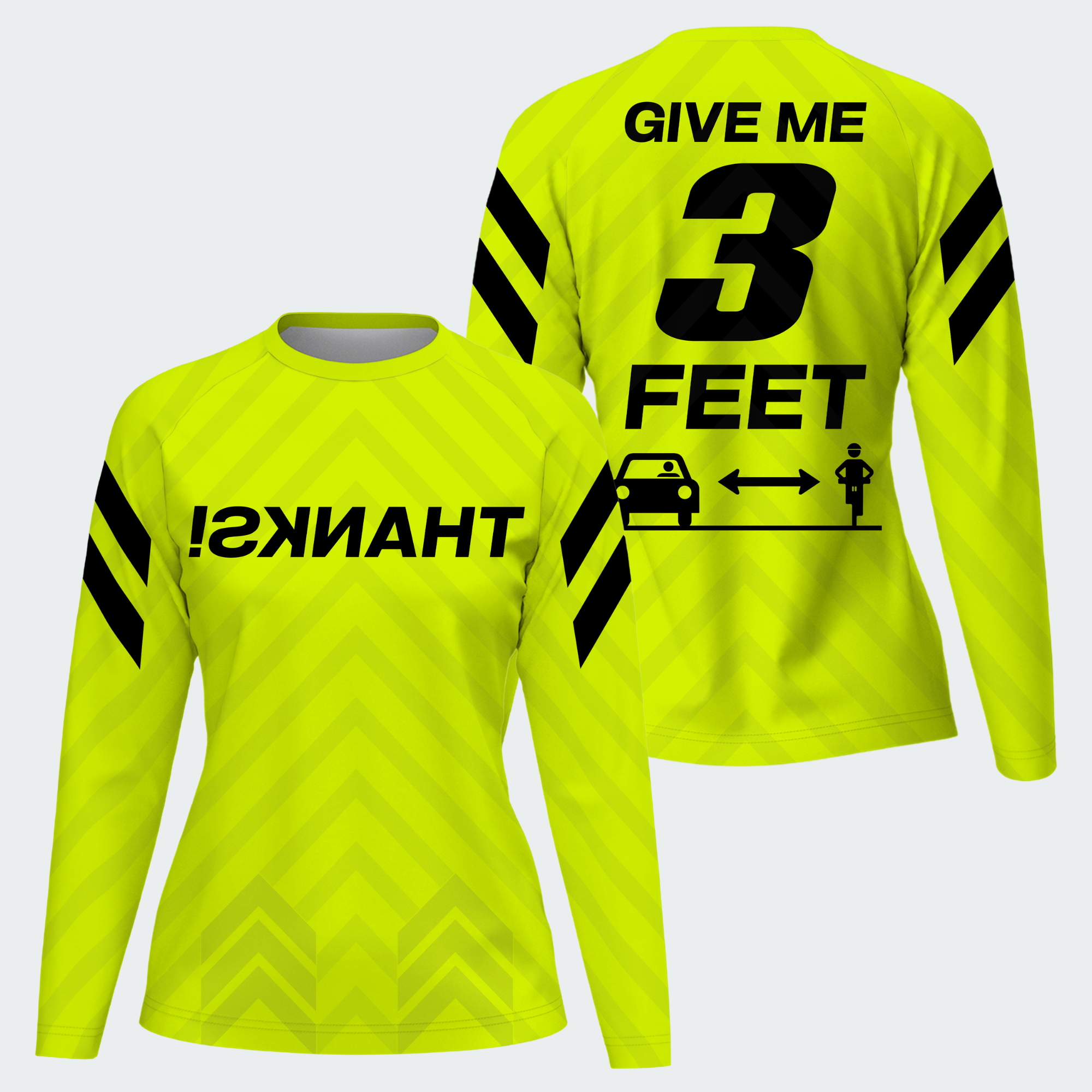 Women's Give Me 3 Feet Neon Yellow TeeCra