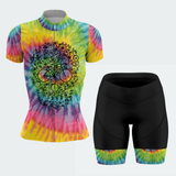 Women's Tie Dye Skull Regular Fit Cycling Jersey