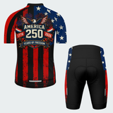 Men’s USA 250 Freedom Eagle Fireworks Regular Fit Cycling Kit