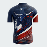 Men’s Texas Longhorn Bold Graphic Regular Fit Cycling Jersey