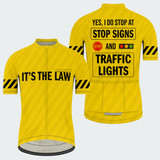 Men's Stop At Stop Signs And Traffic Lights Regular Fit Cycling Kit
