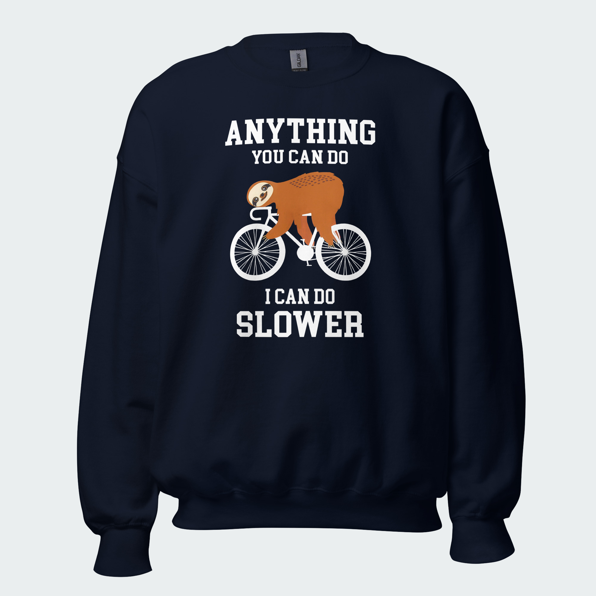 Men's Anything You Can Do I Can Do Slower Funny Cycling Tops
