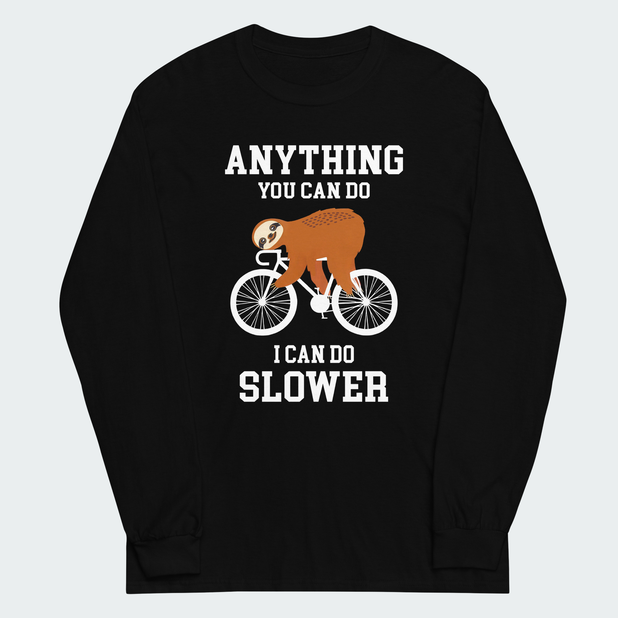Men's Anything You Can Do I Can Do Slower Funny Cycling Tops