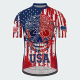 Men’s USA Bike Skull Identity Regular Fit Cycling Kit
