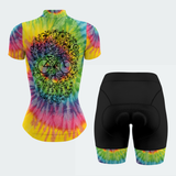 Women's Tie Dye Skull Regular Fit Cycling Jersey