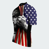 Men’s Faith and Freedom Christian Patriotic Regular Fit Cycling Kit
