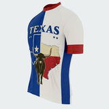 Men’s Texas Flag Longhorn Classic Regular Fit Cycling Jersey