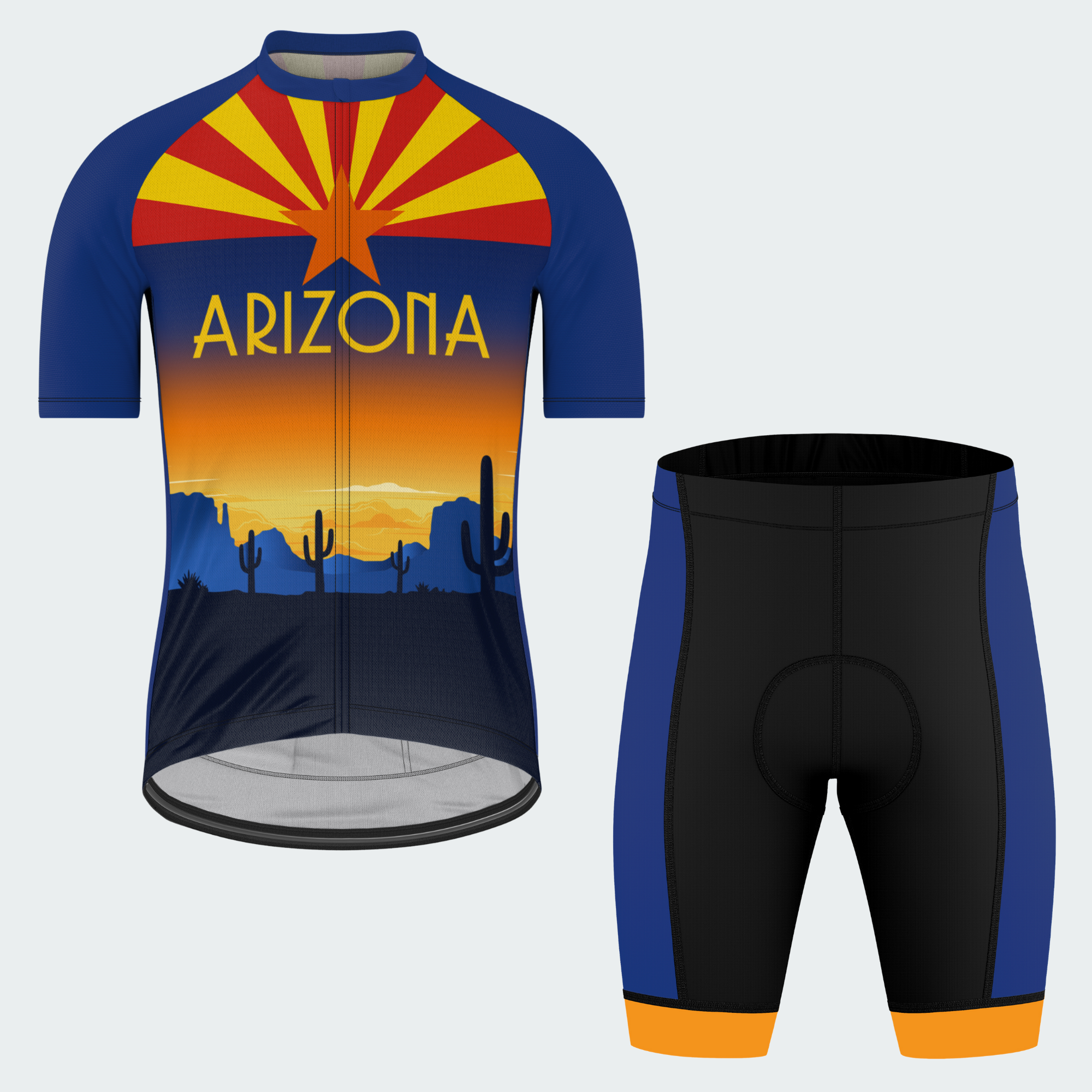 Men’s Arizona Desert Sunset Regular Fit Cycling Kit