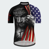 Men’s Faith and Freedom Christian Patriotic Regular Fit Cycling Kit