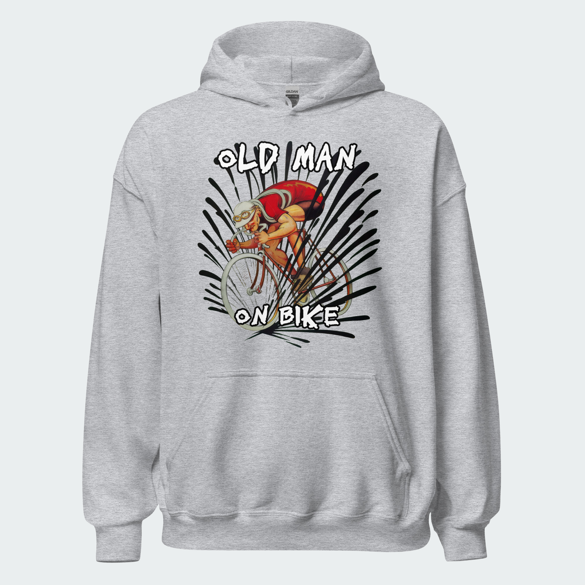 Men's Old Man On Bike Cycling Tops