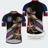 Men’s Personalized Texas Cowboy Armadillo Regular Fit Cycling Jersey & Kit