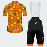 Men's Yako Rides aGain Pizza And Pineapple Regular Fit Cycling Kit