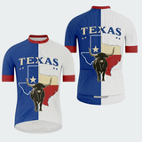 Men’s Texas Flag Longhorn Classic Regular Fit Cycling Jersey